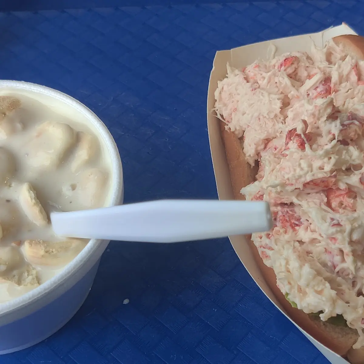 Clam Chowder and Lobster Roll