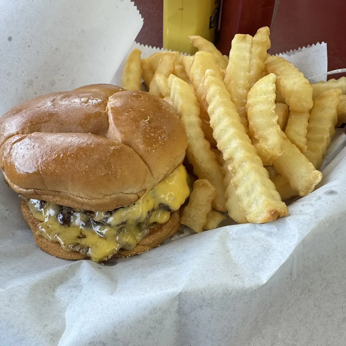 Double Cheeseburger with Fries