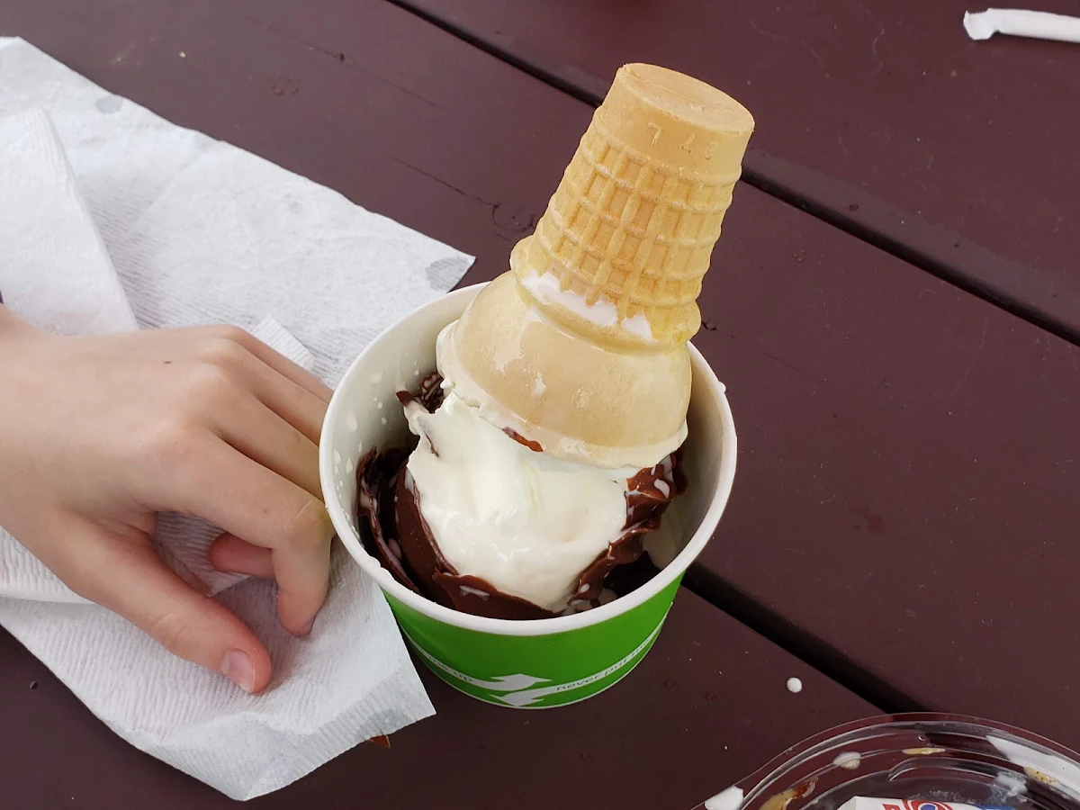 Chocolate Dipped Vanilla Ice Cream