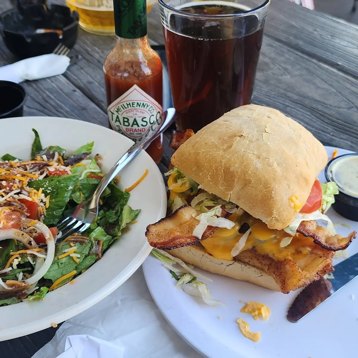 Fish Sandwich with Bacon and Jalepenos