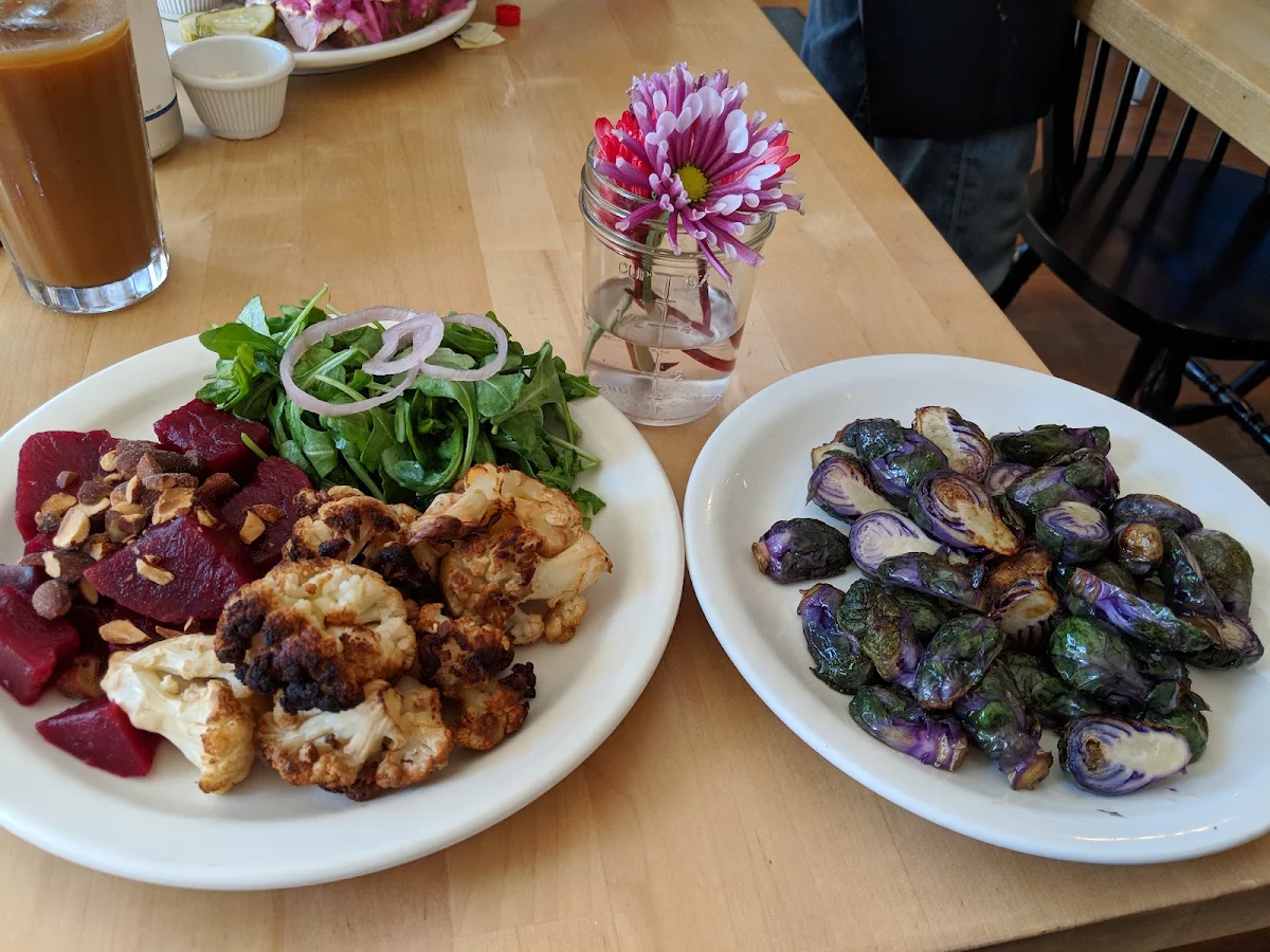 Veggie Triple and Roasted Brussels Sprouts