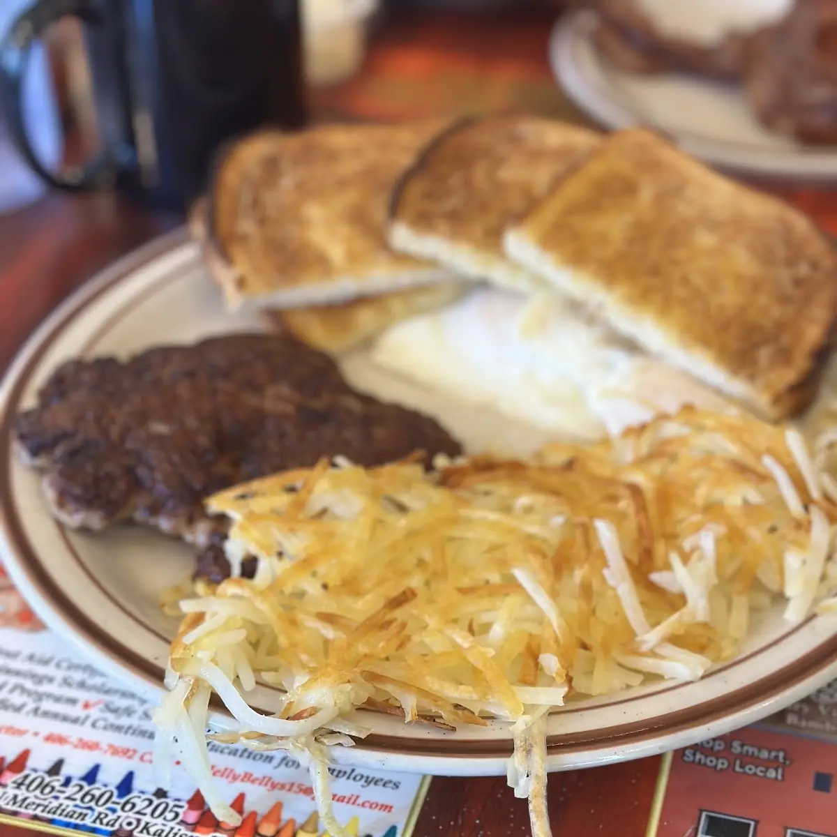 Eggs and Sausage Patty