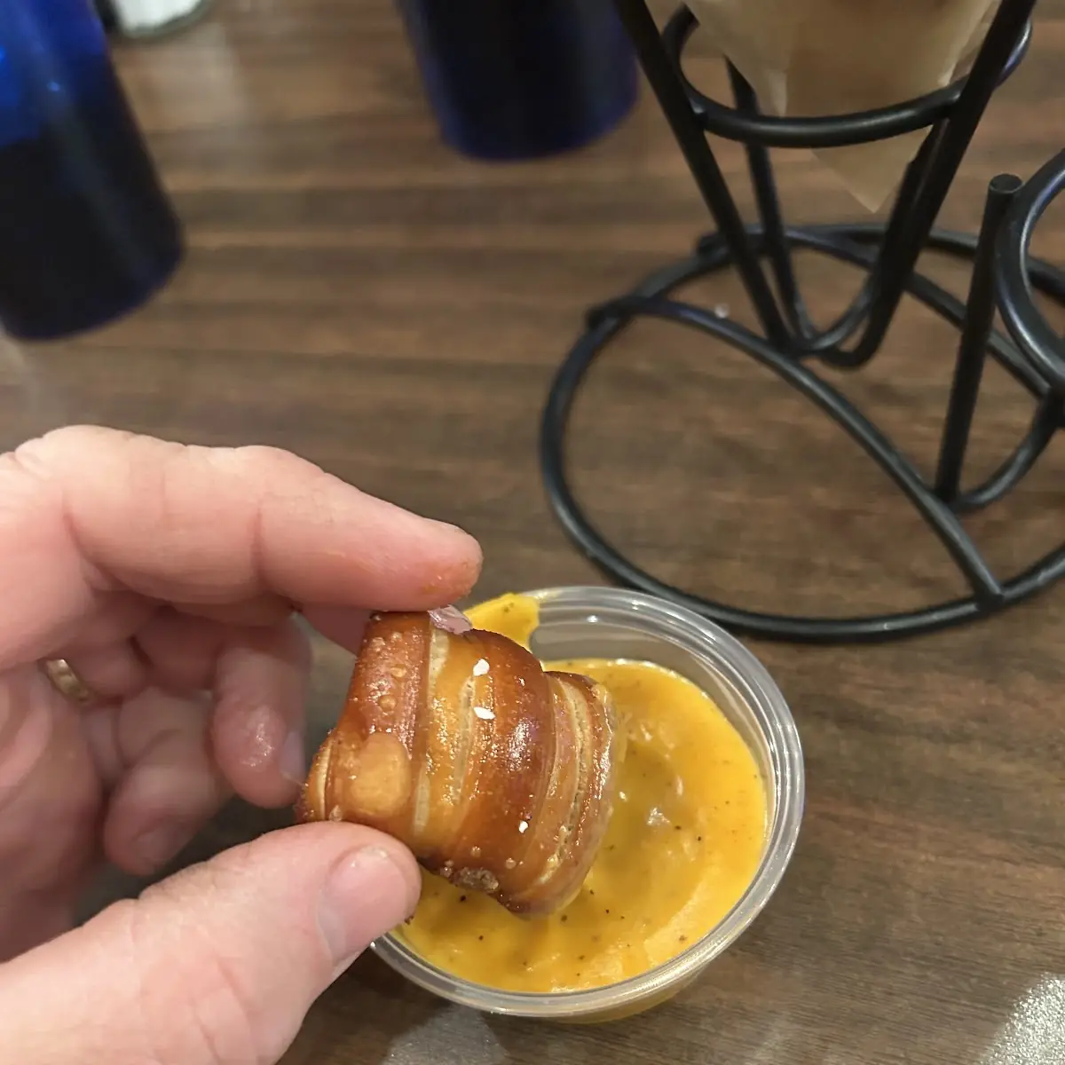 Deep Fried Pretzel Bites with Beer Cheese