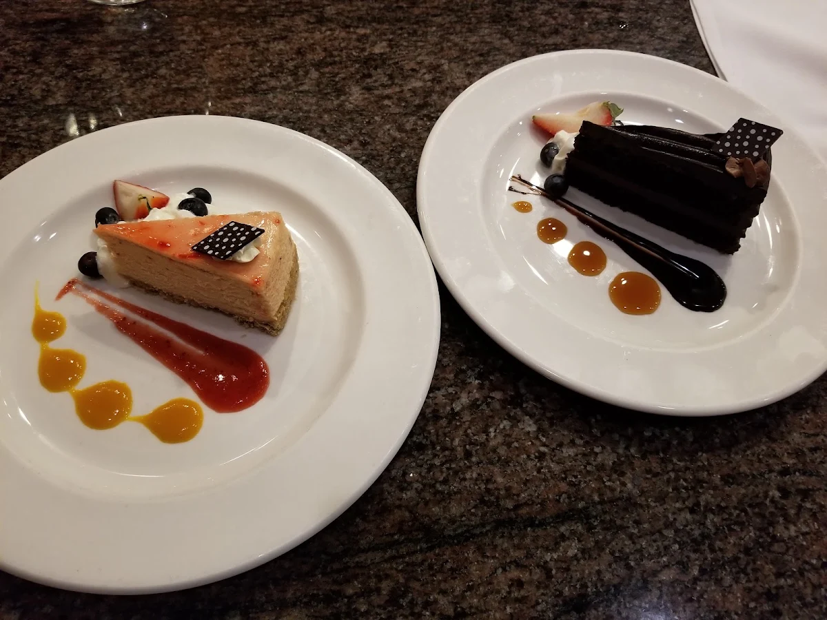 Strawberry Cheesecake and Chocolate Cake