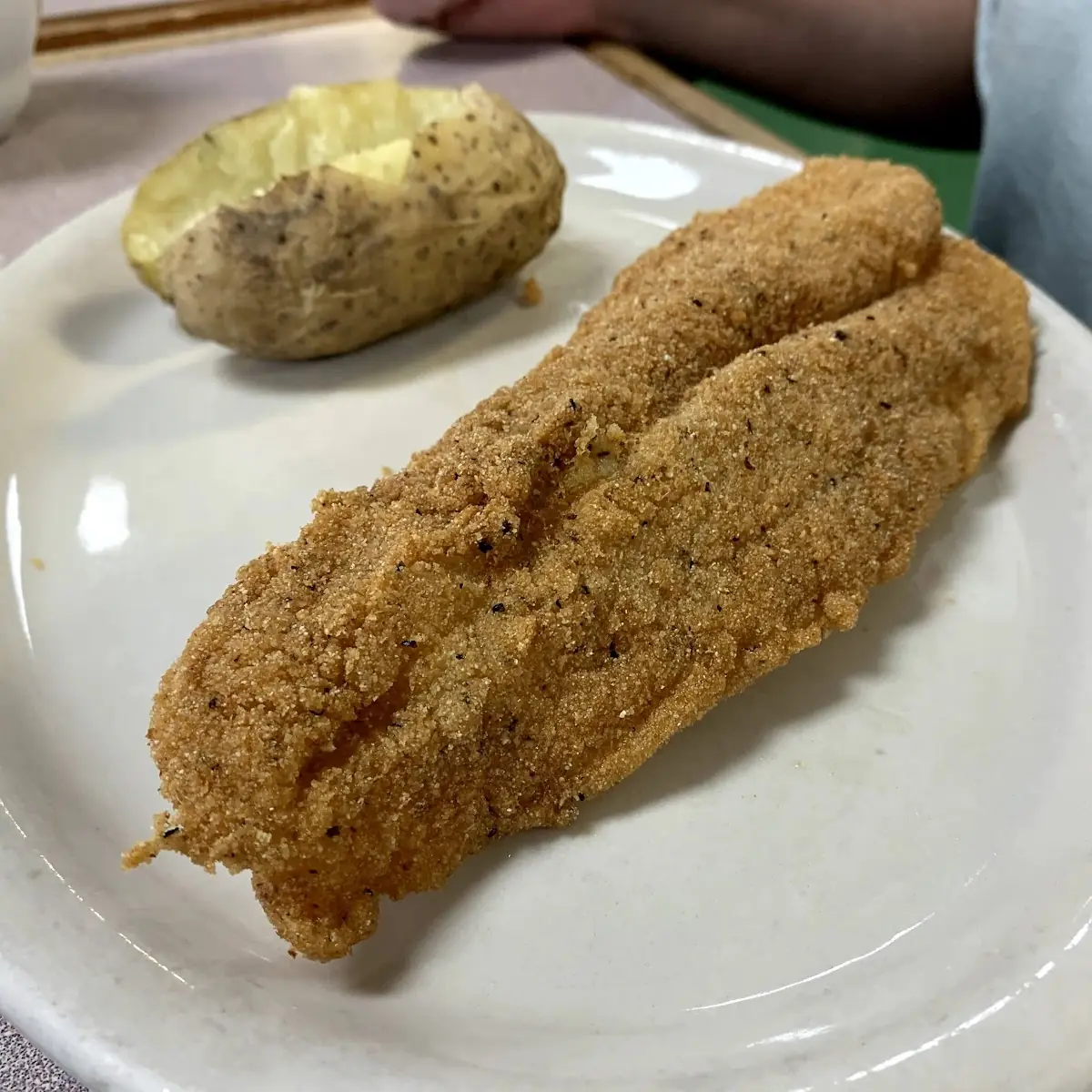 Catfish and Baked Potato