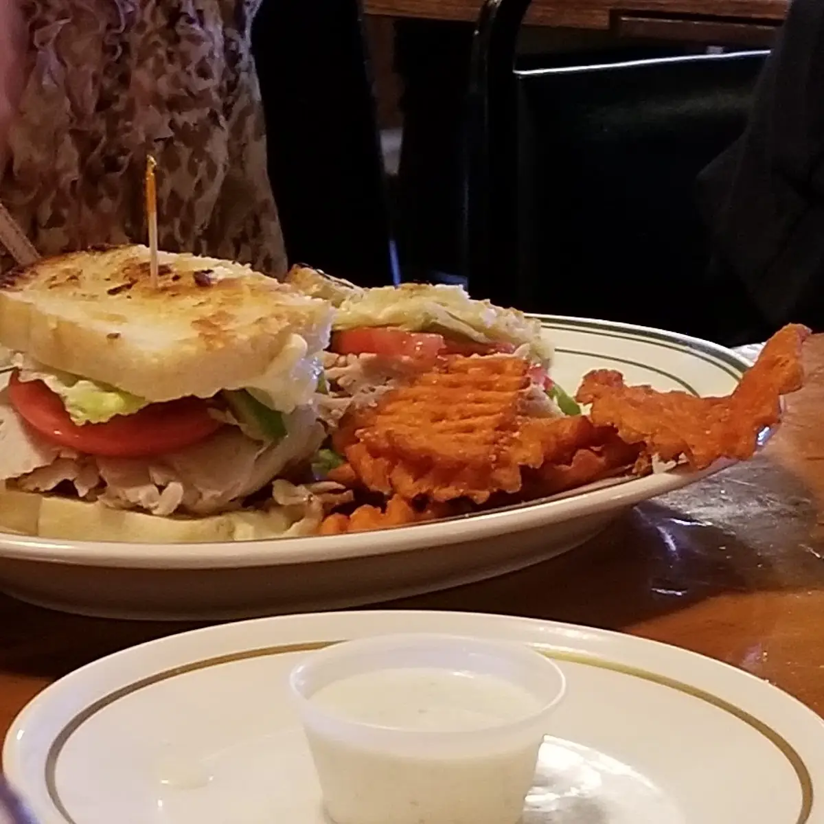 Chicken Sandwich & Waffle Fries