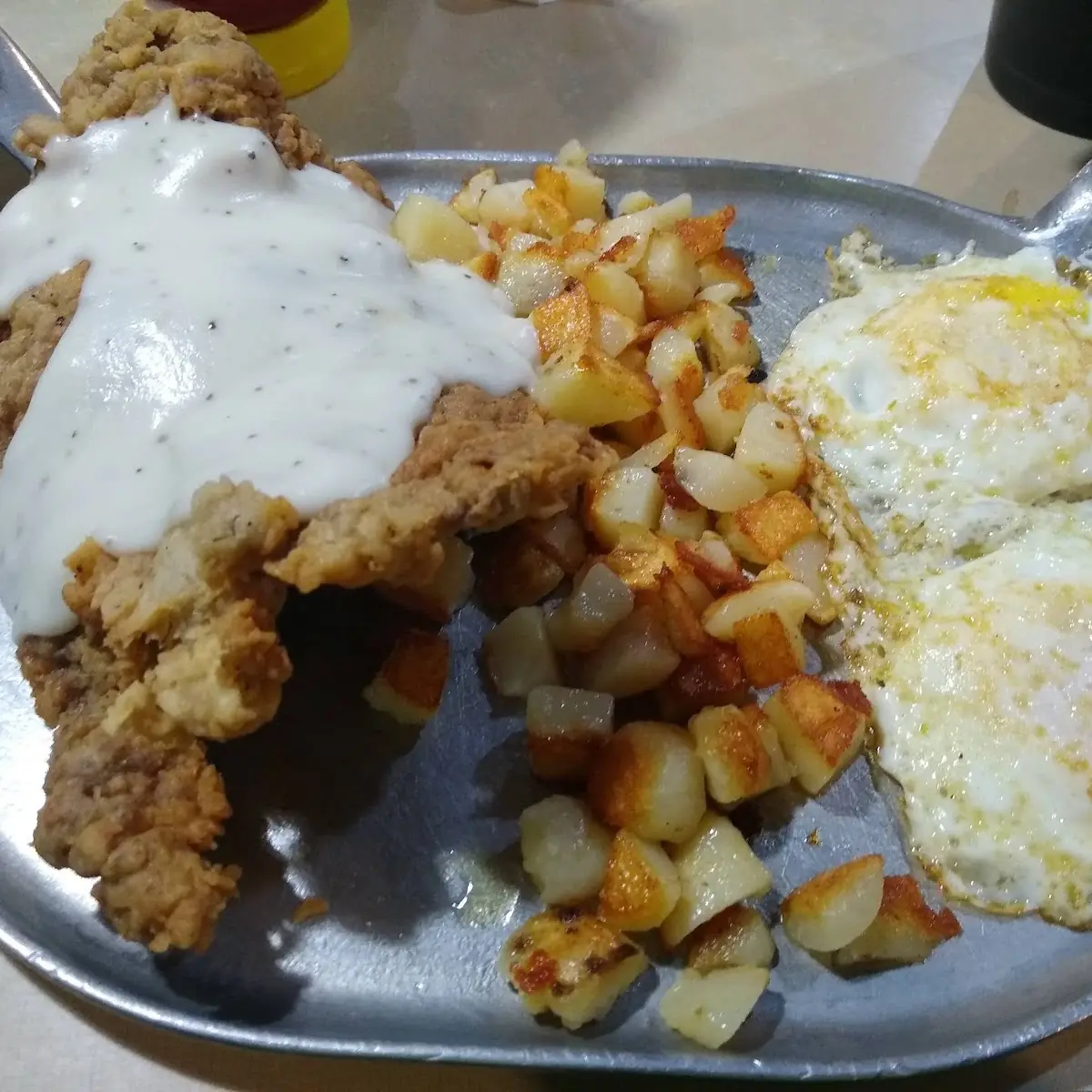 Chicken-Fried Steak & Eggs