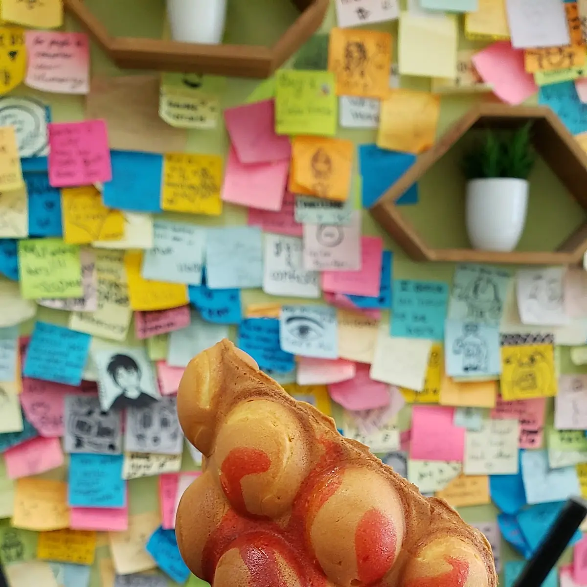 Strawberry Bubble Waffle