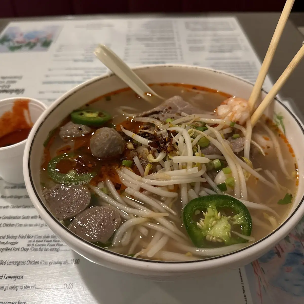 11 Rib Eye Noodle Soup