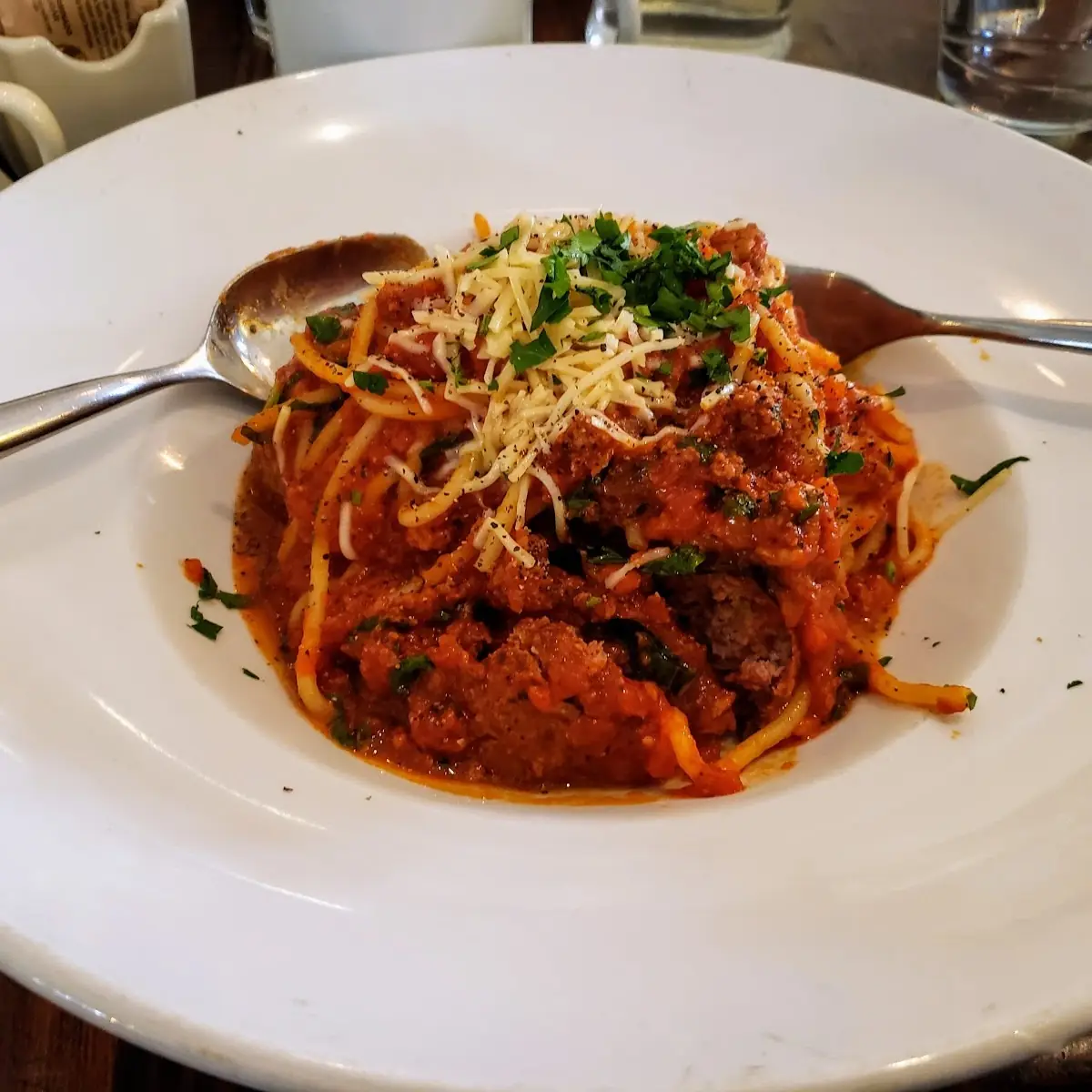 Spaghetti Bolognese with Meatballs