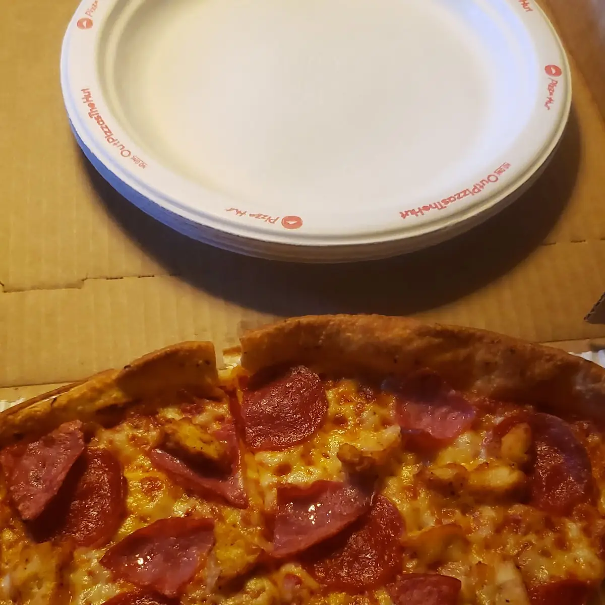 Thin Crust Pepperoni Ham and Chicken