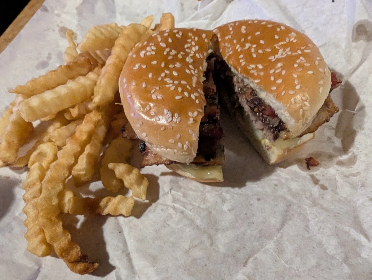 Fall Burger Special and Fries