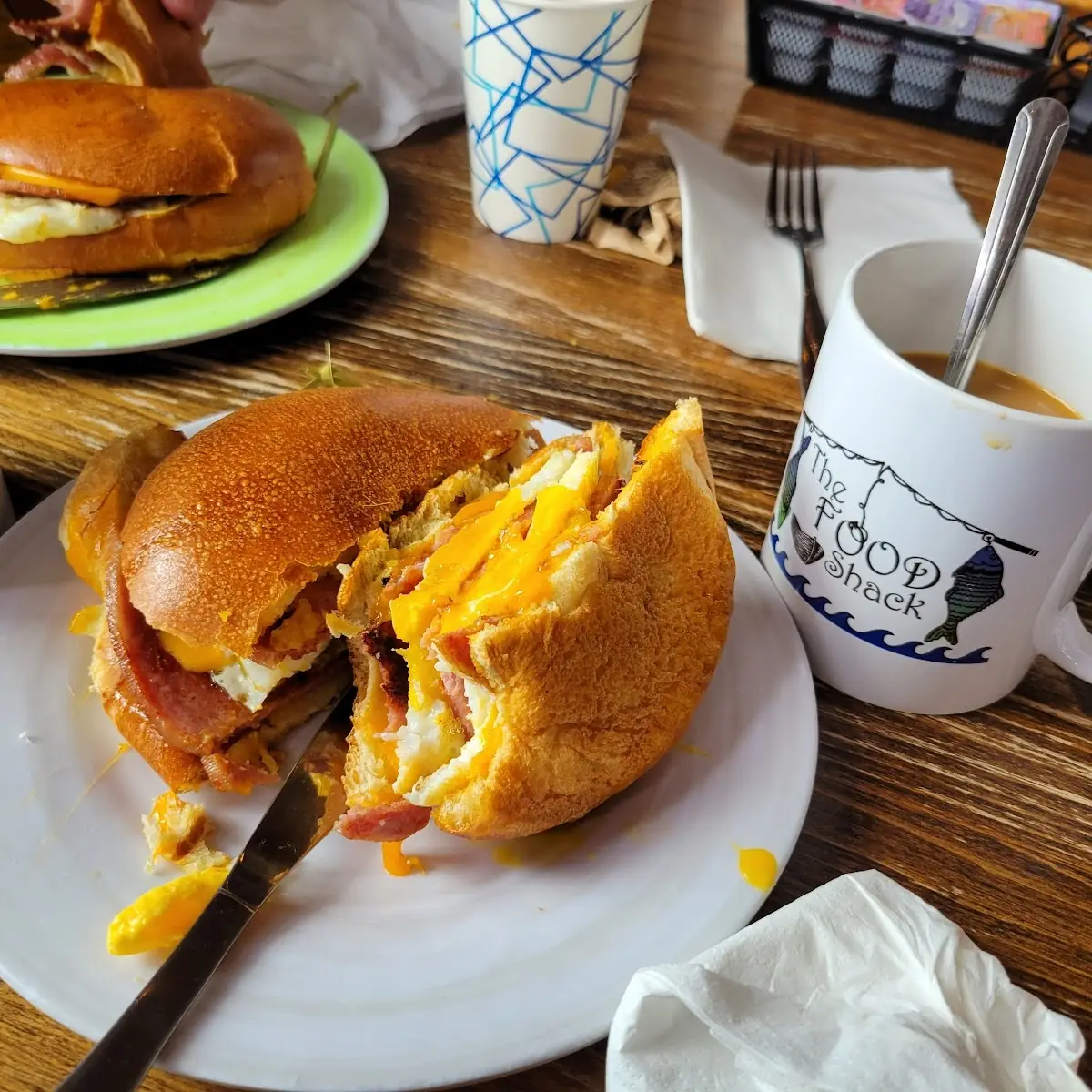 Taylor Ham Egg and Cheese Sandwich