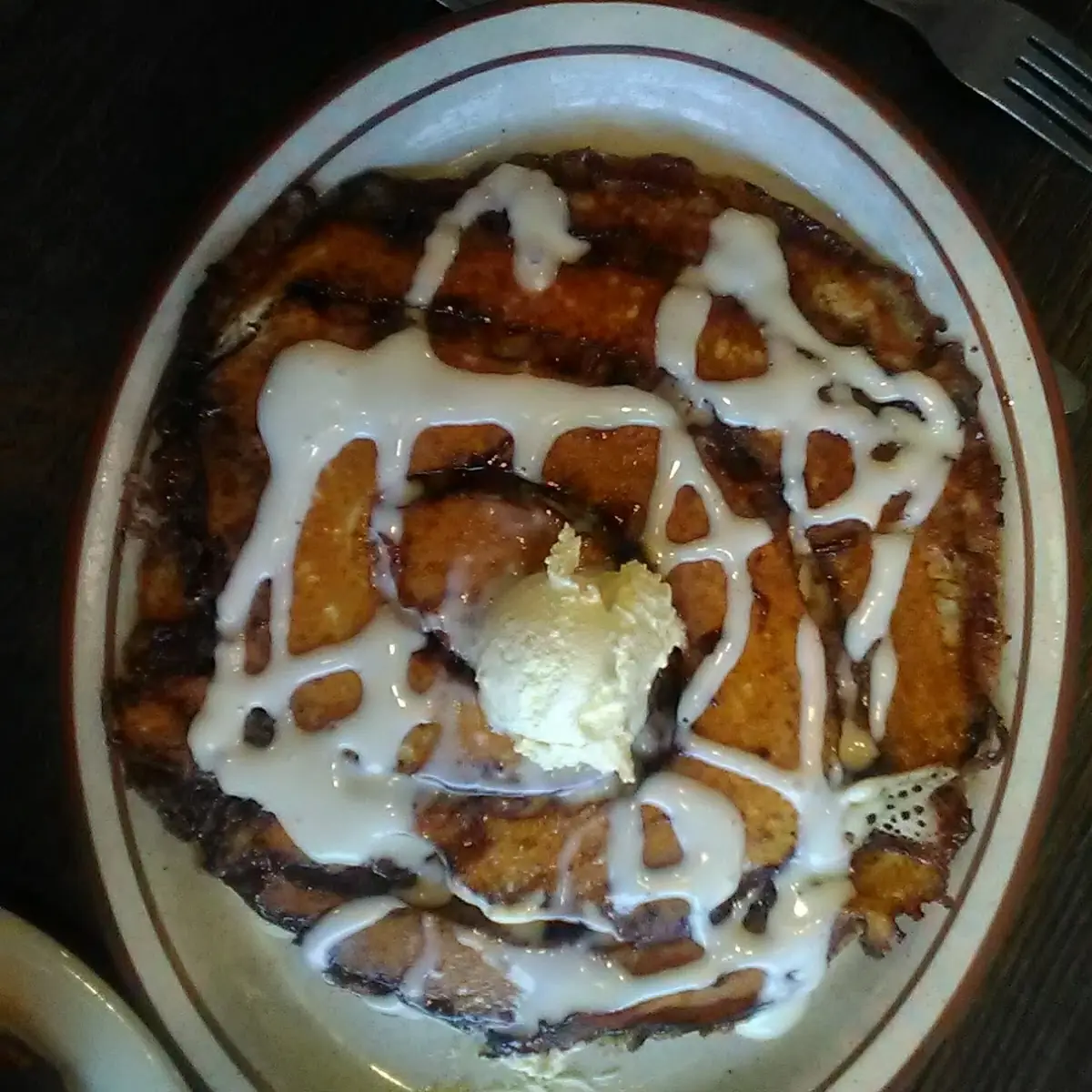 Cinnamon Roll Pancake Platter