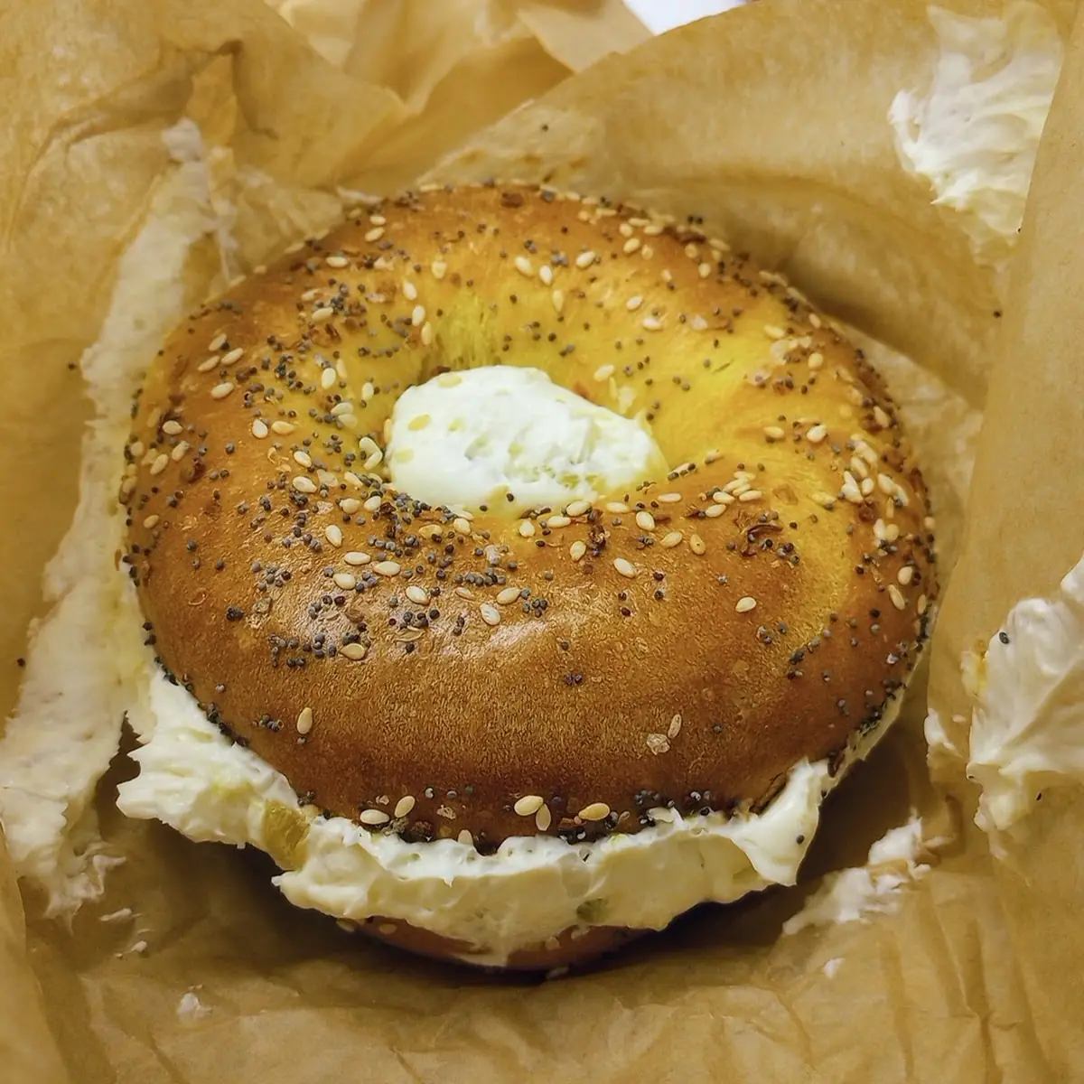 Eggthing with Hatch Chile Cream Cheese