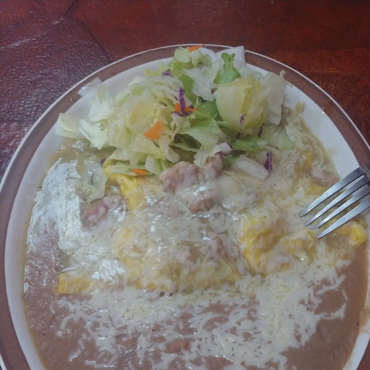 Refried Beans Side Salad