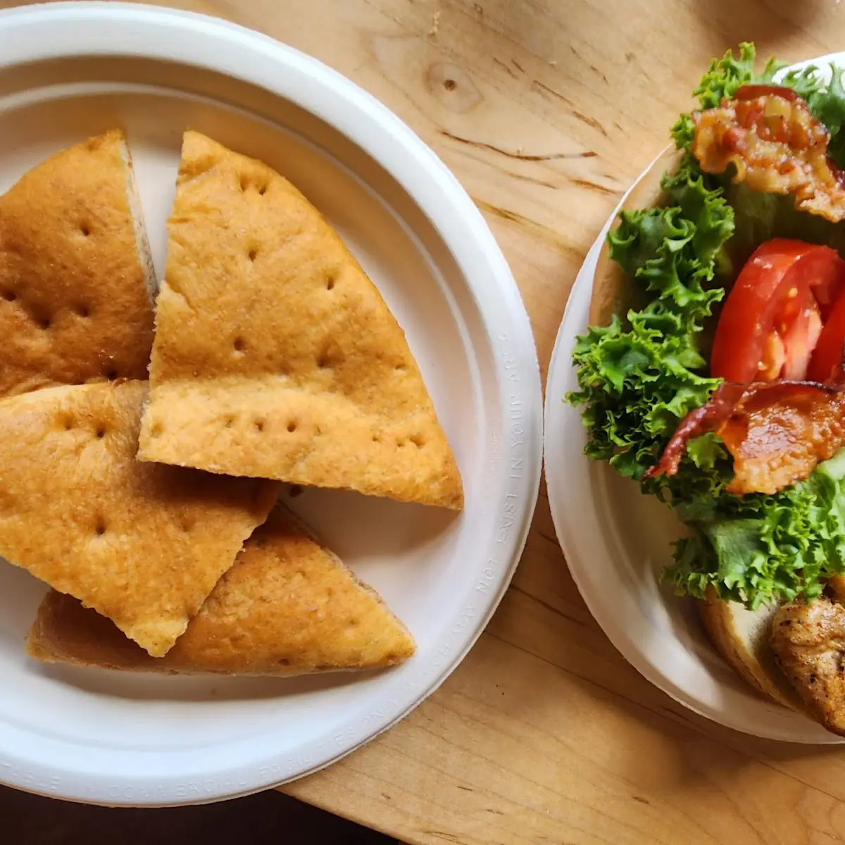 Fry Bread with Chicken Sandwich