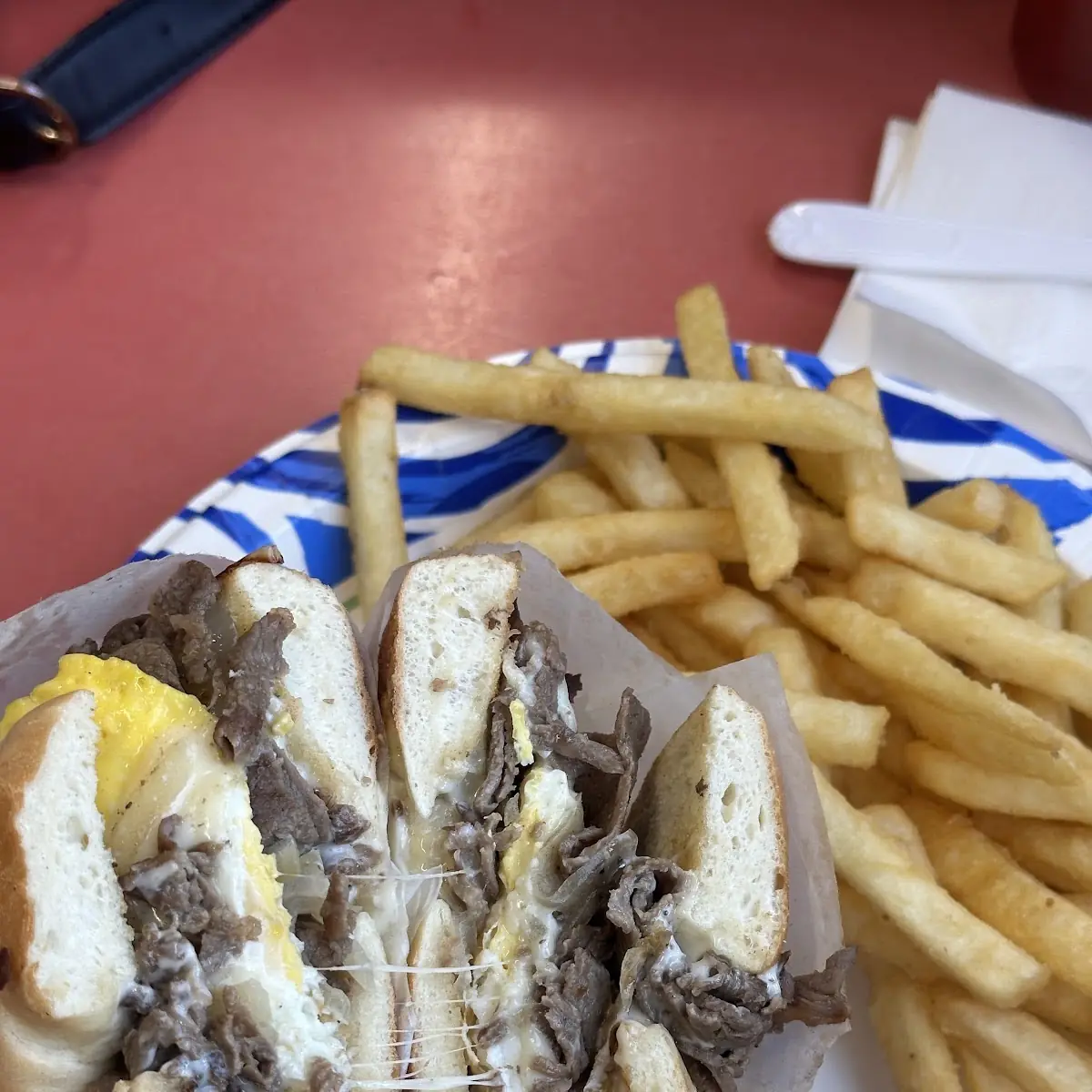 Steak Egg and Cheese Bagel