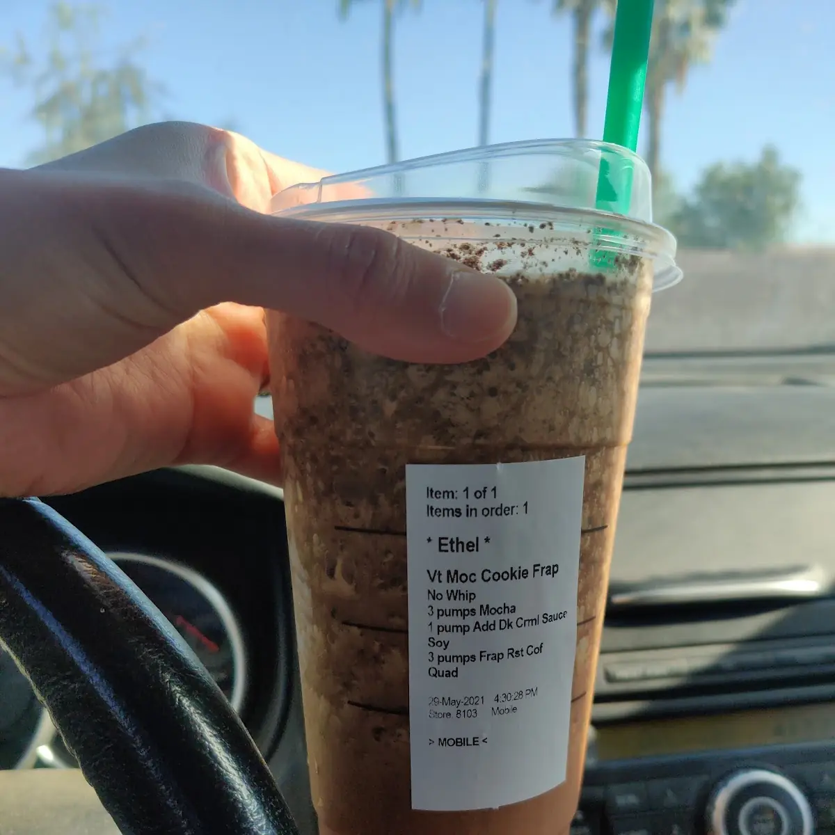Mocha Cookie Crumble Frappuccino Blended Beverage