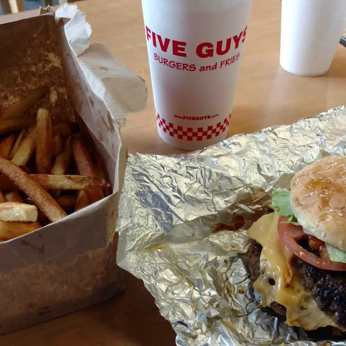 Bacon Double Cheeseburger and Fries