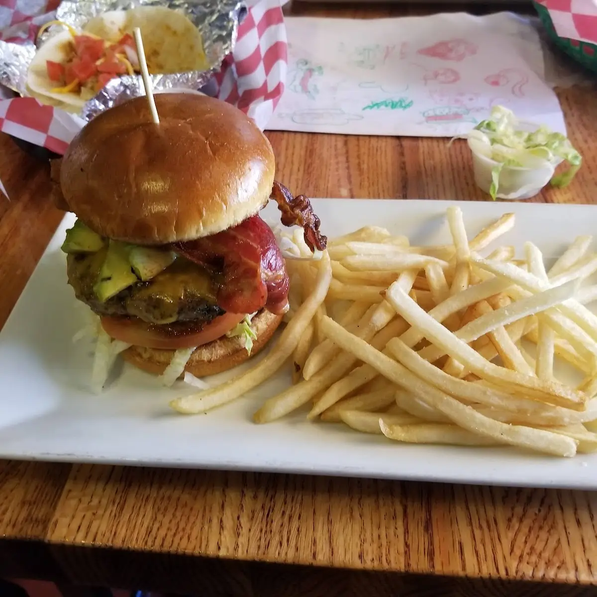 Avocado Bacon Cheeseburger