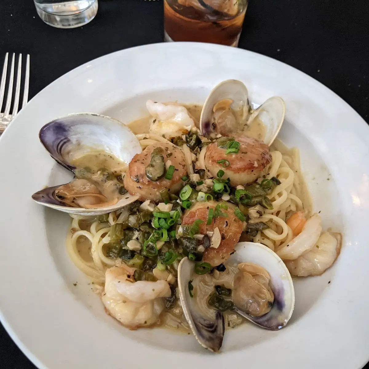 Shrimp Scallops and Clams