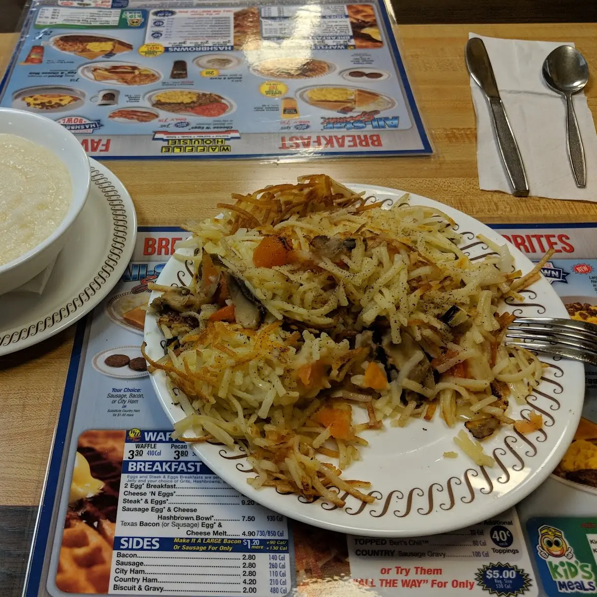 Hash Browns and Grits