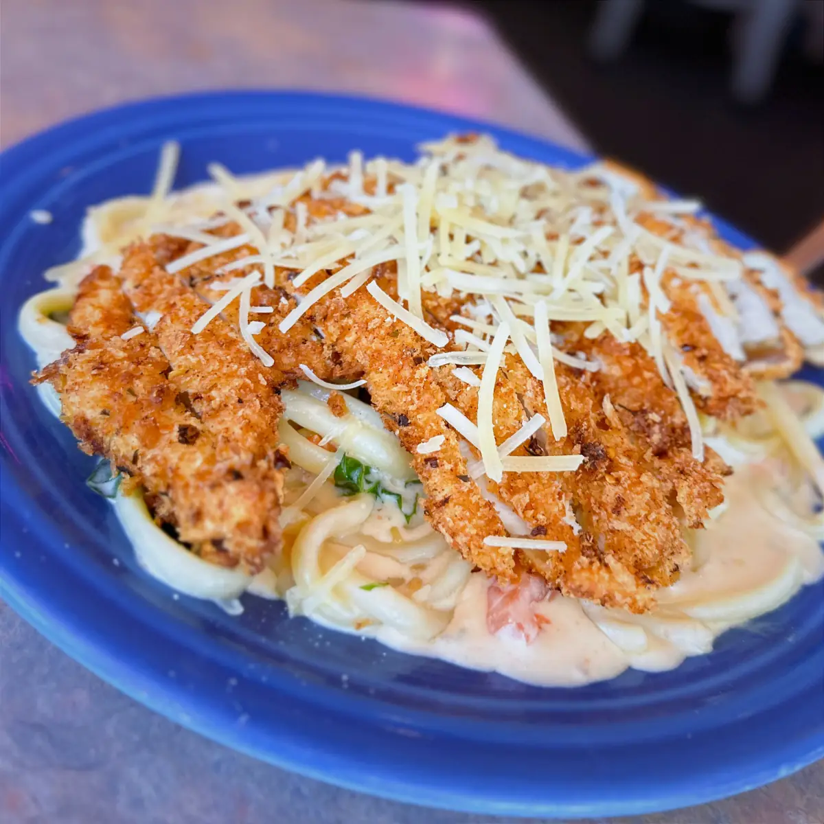 Herb Crusted Chicken Pasta