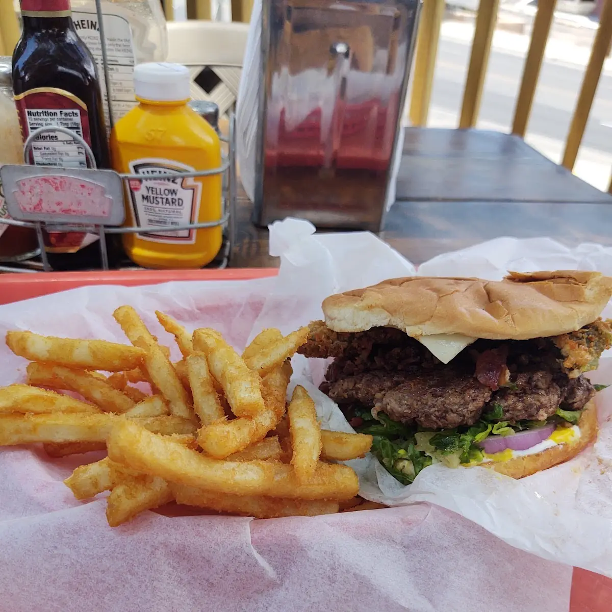 Relleno Burger and Fries