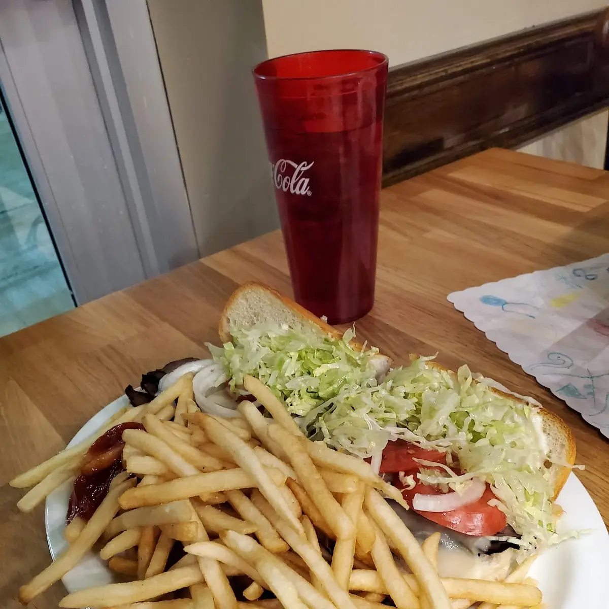 Roast Beef Sub and Fries