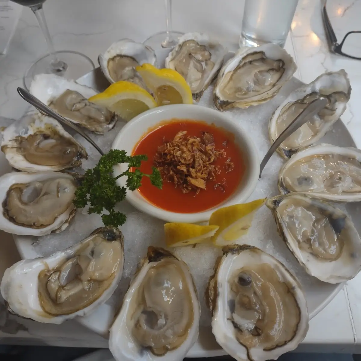 Fresh Oysters on the Half Shell