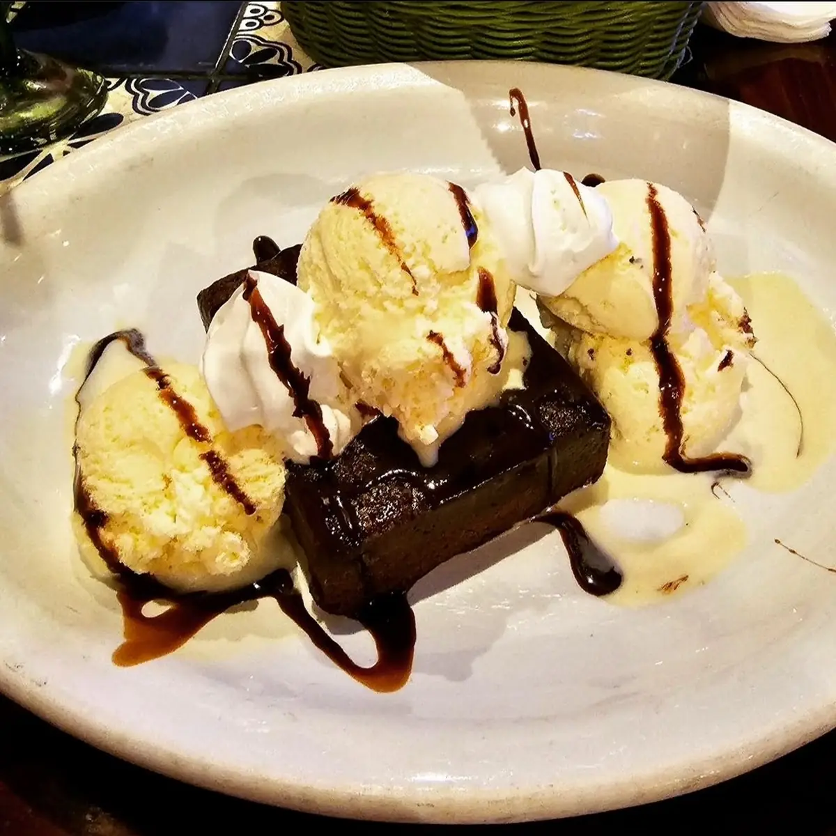 Brownie Vanilla Ice Cream