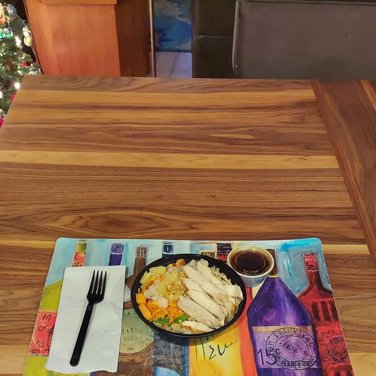 White Chicken Rice Vegetables Teriyaki