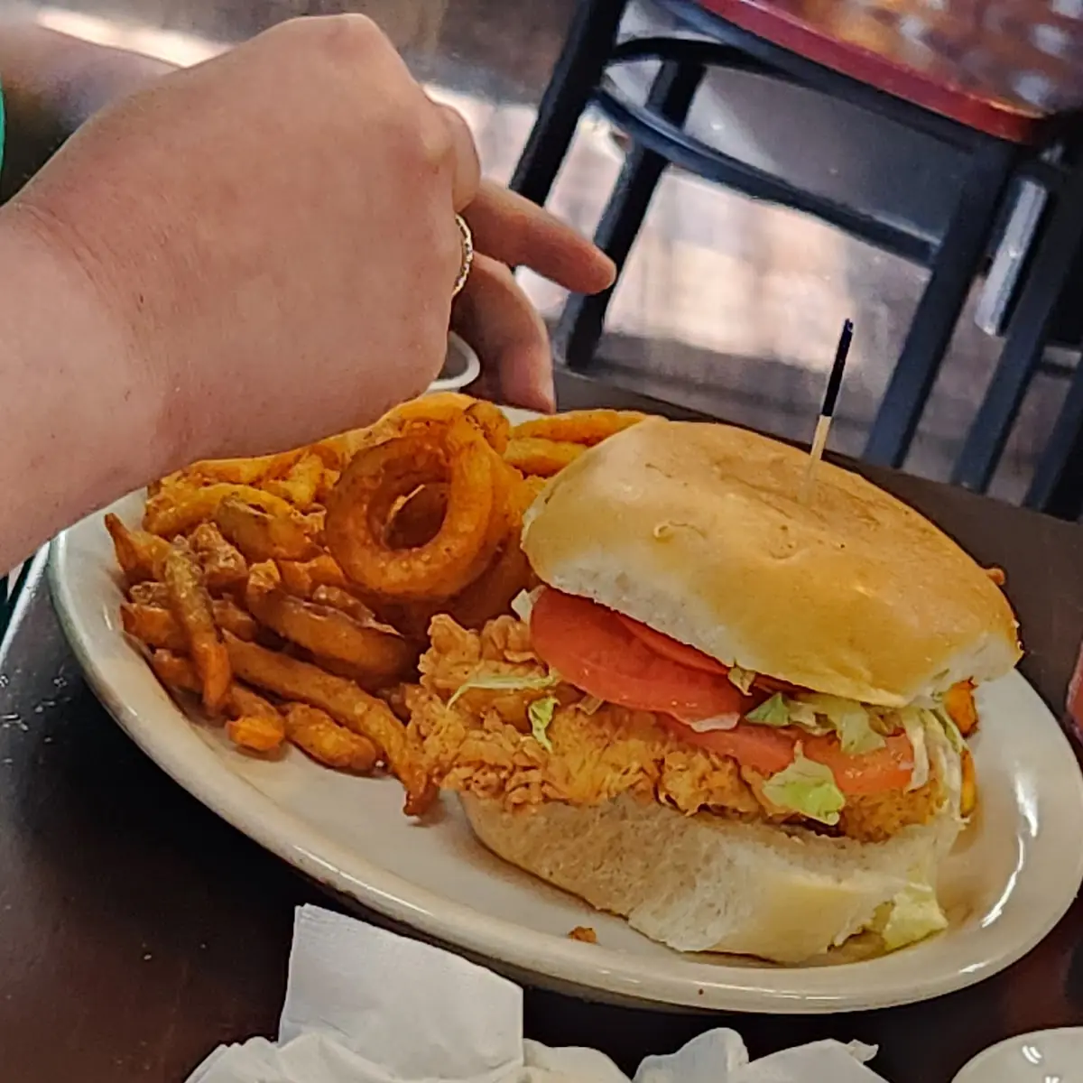 Chicken Fried Chicken Sandwich Combo