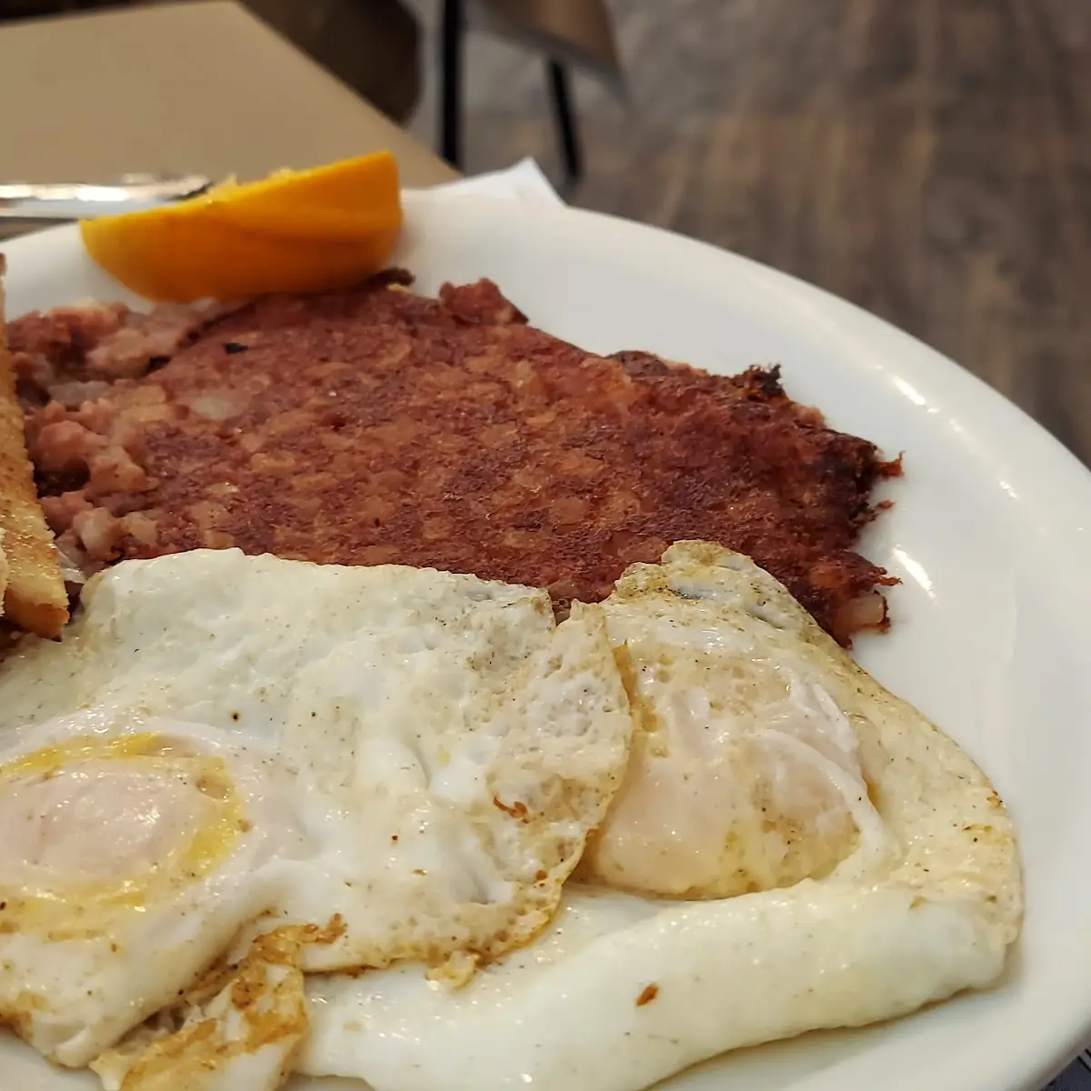 Two Eggs and Corned Beef Hash