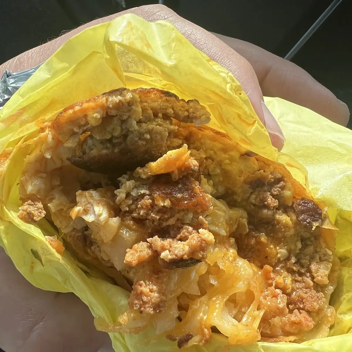 Potatoes and Cheese Burrito