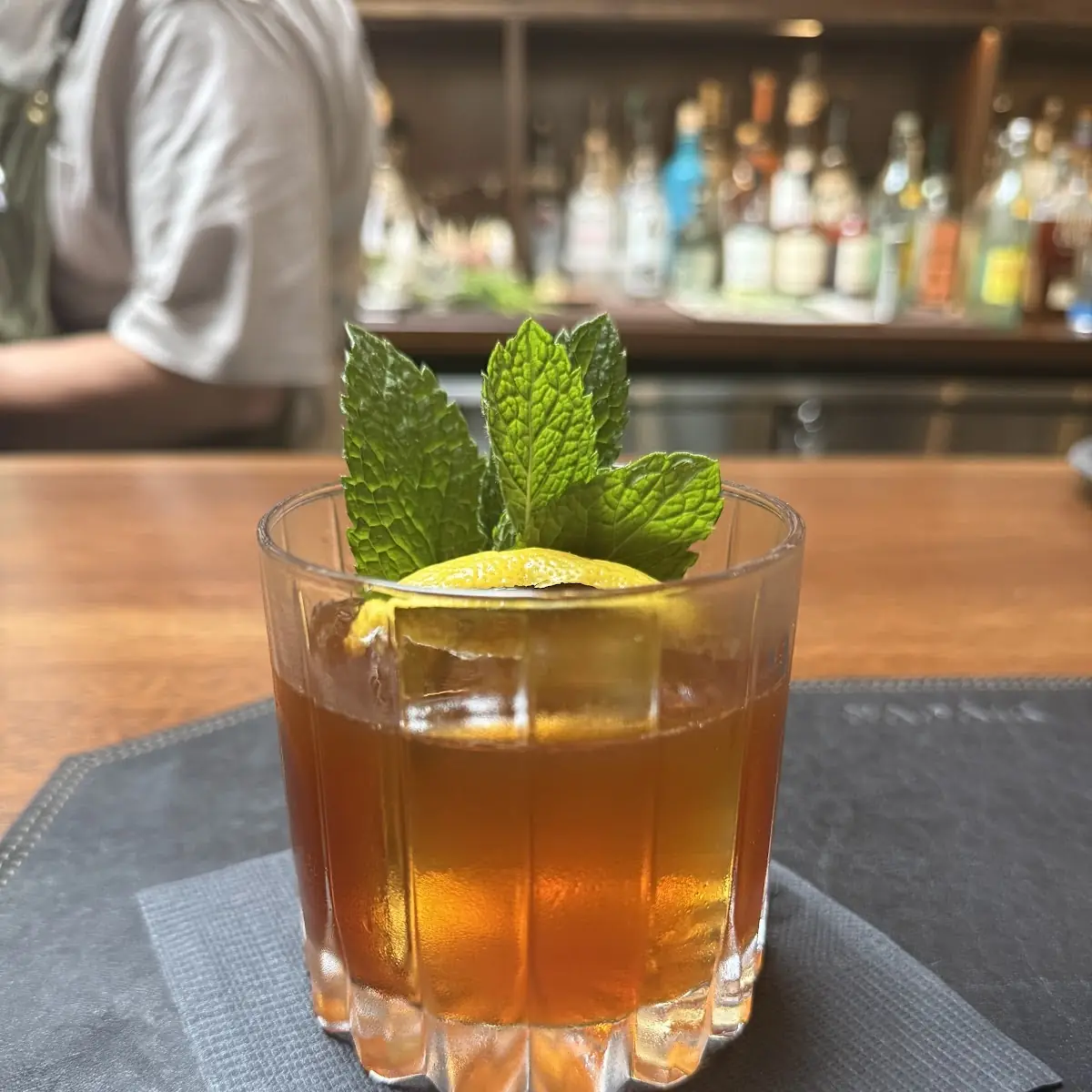 Tibetan Peach Old Fashioned