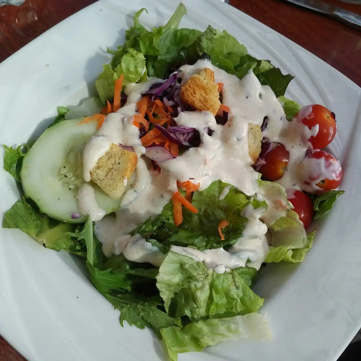 House Salad with Creamy Pepper Dressing