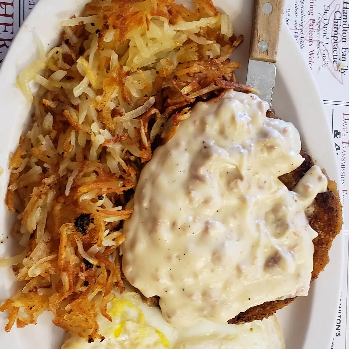 Chicken Fried Steak and Eggs