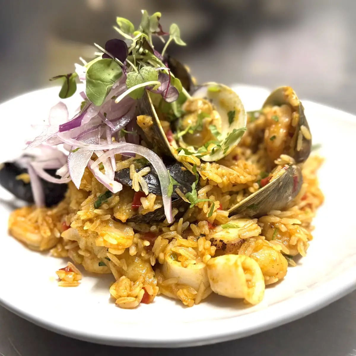 Arroz Con Mariscos Peruvian Style