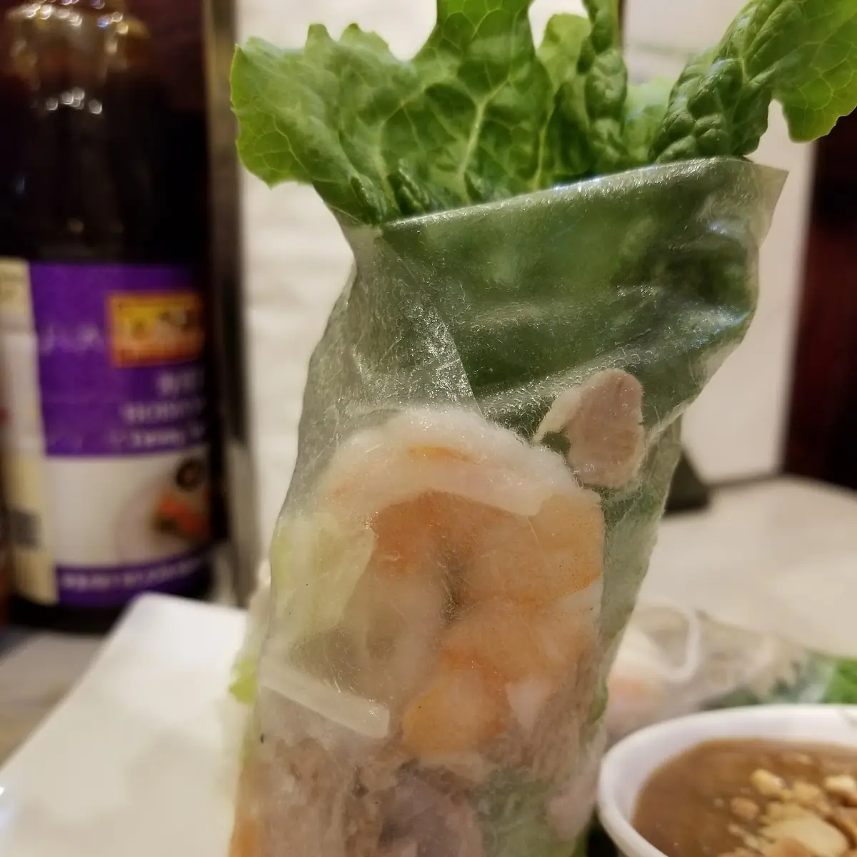 Lettuce Wraps with Peanut Sauce