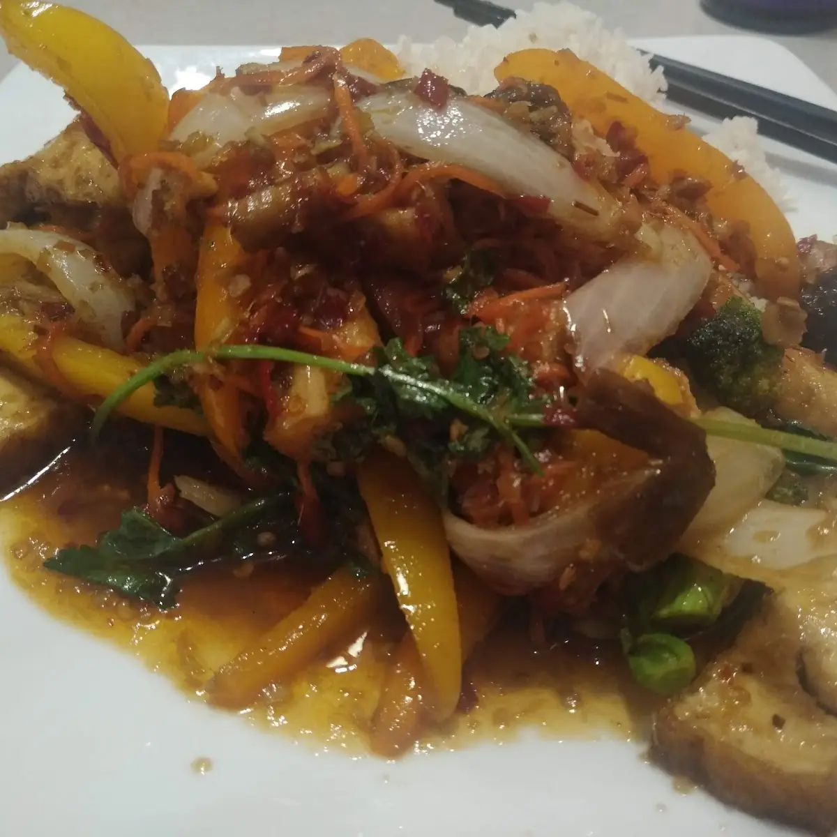 Spicy Basil Tofu