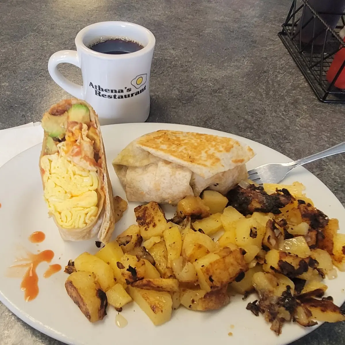 Breakfast Burrito (with Toast)