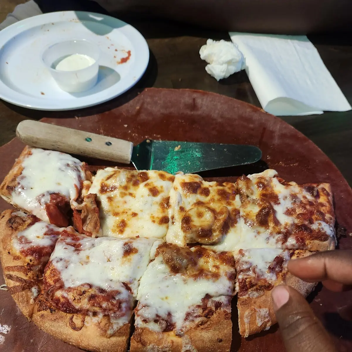 Pepperoni Sasuage and Extra Cheese Pizza