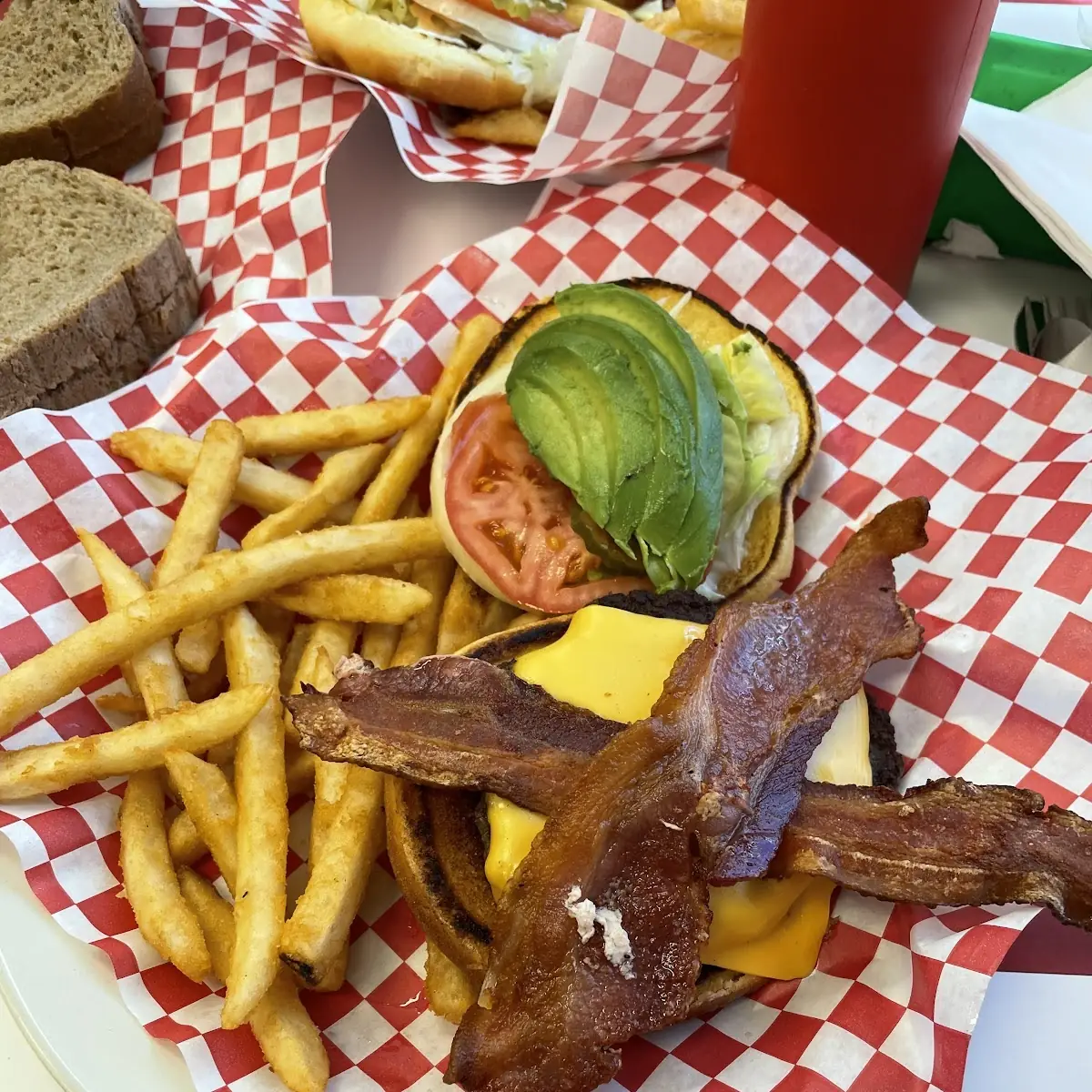 Avocado Bacon Cheeseburger