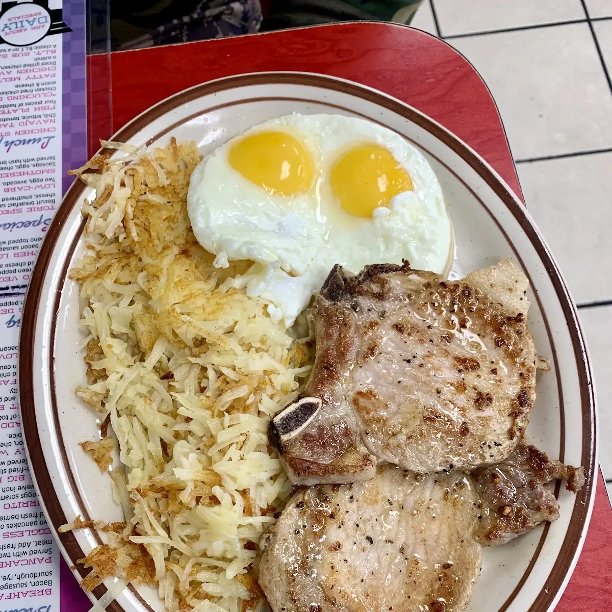 Pork Chops & Eggs