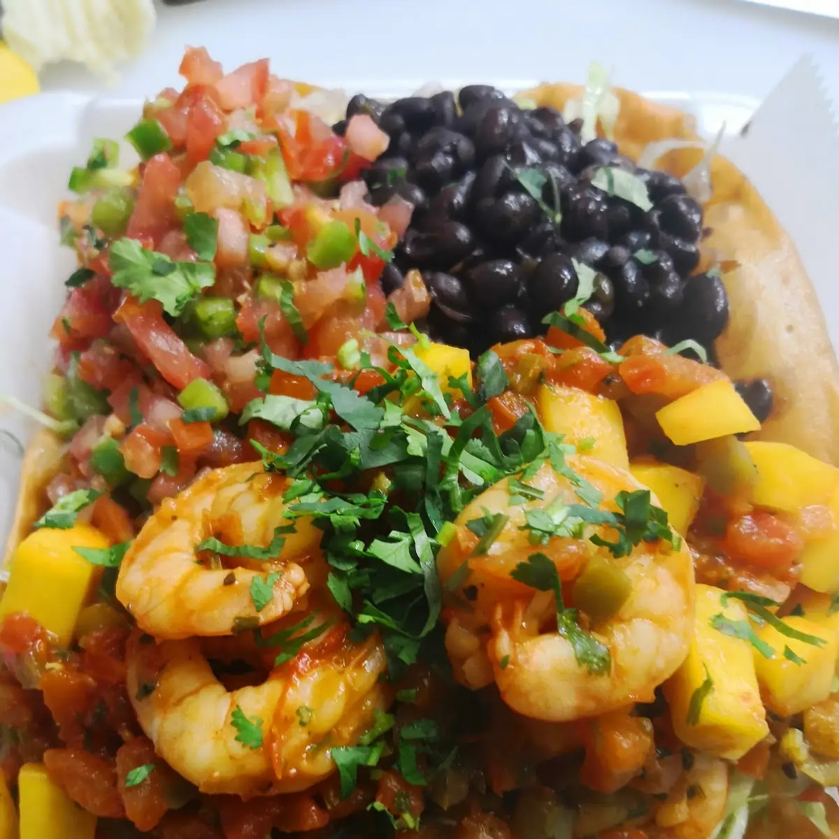 Mango Shrimp Taco Salad