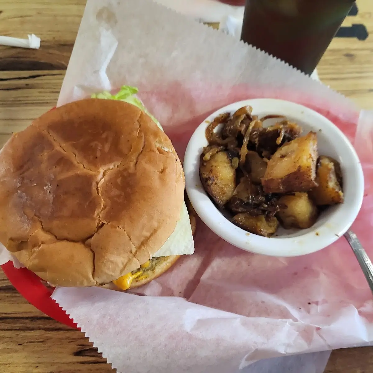 Bacon Cheeseburger Fried Potatoes