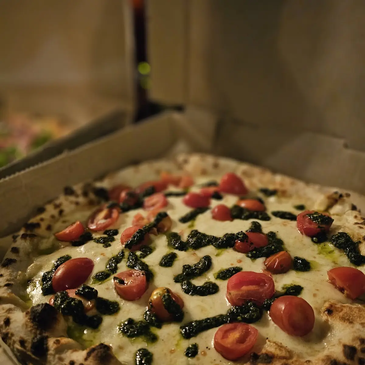 Pistachio Cream & Nutella Pizza