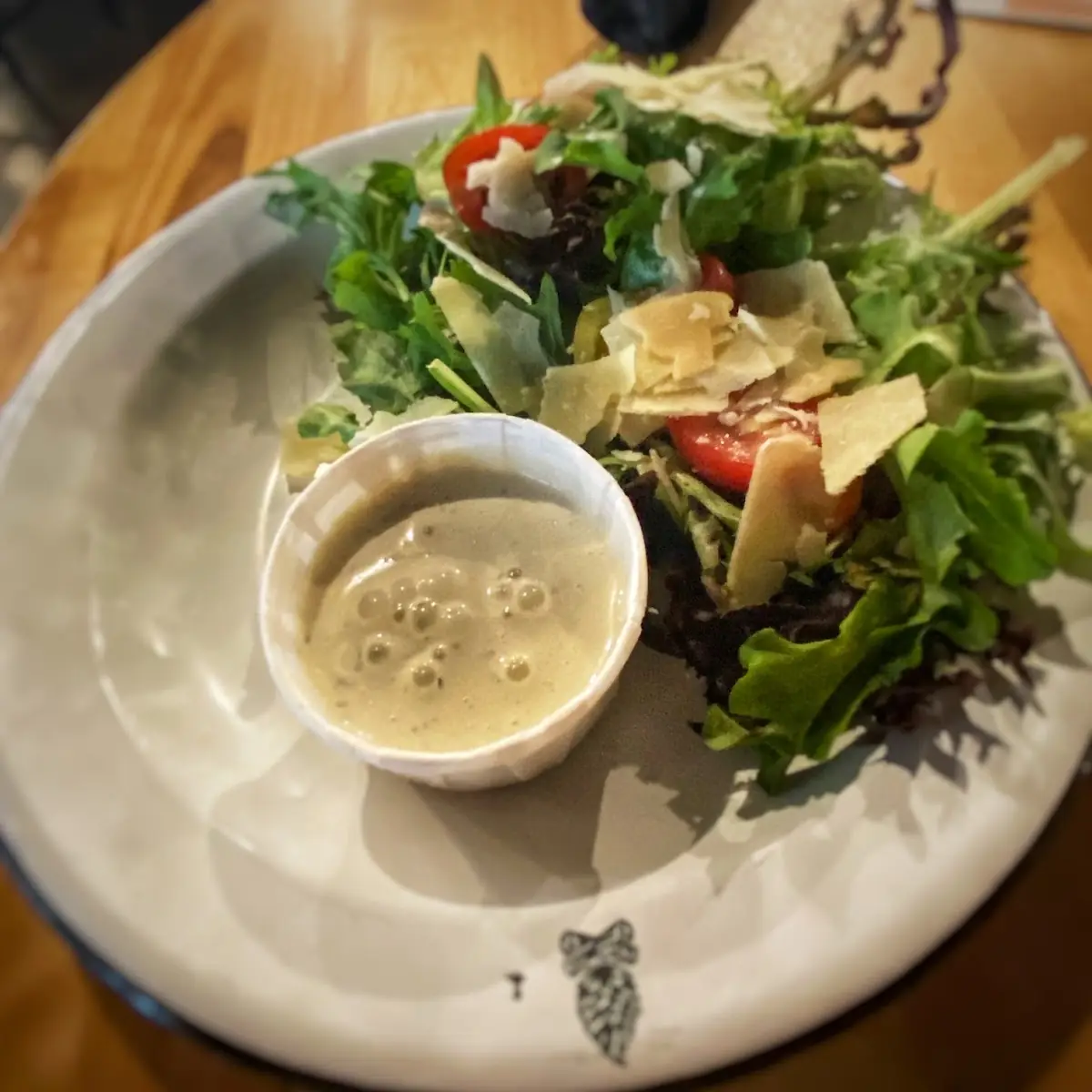 Side Salad with Homemade Ranch Dressing